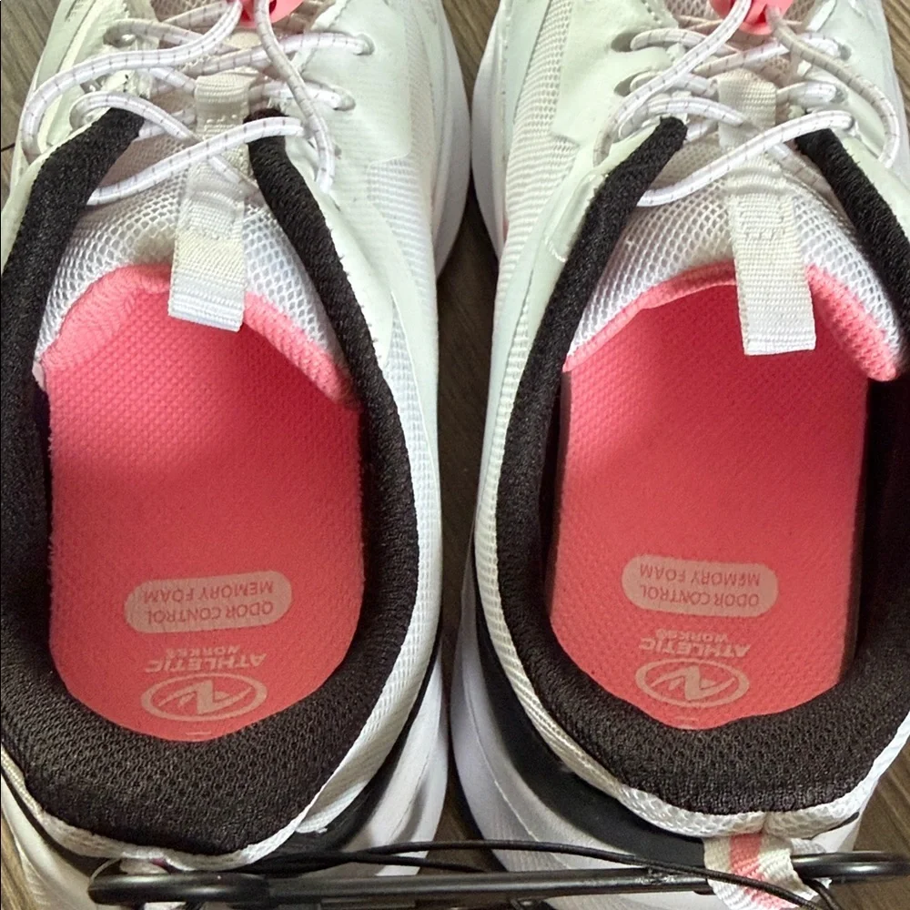 Athletic Works White and Pink Women's Sneakers